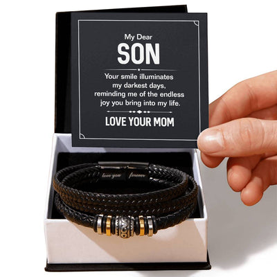 Bracelet en cuir pour homme Your Smile 