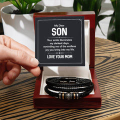 Bracelet en cuir pour homme Your Smile 